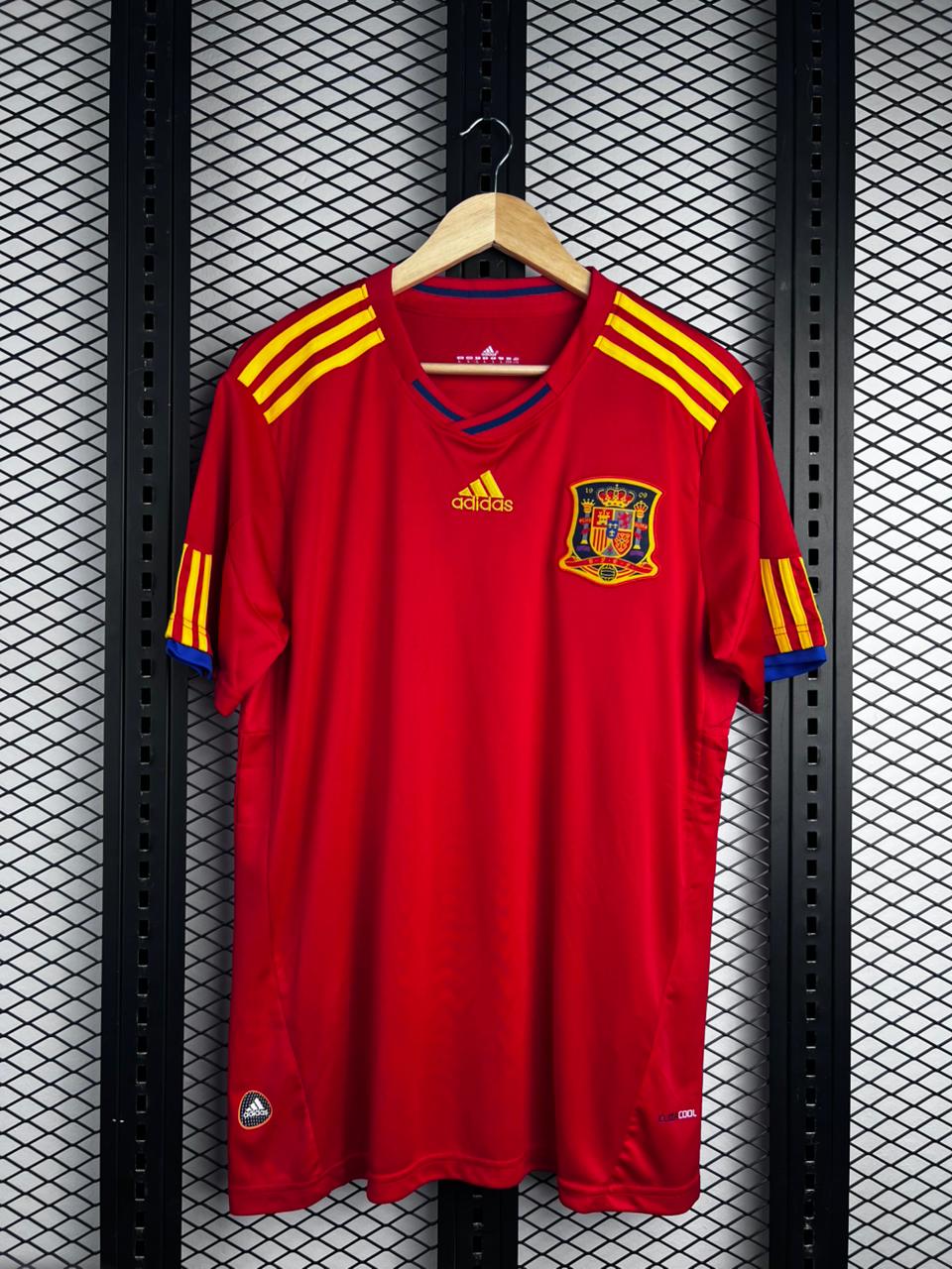 Adidas Spain National Team Home Jersey (Red/Yellow, c. 2010 World Cup)